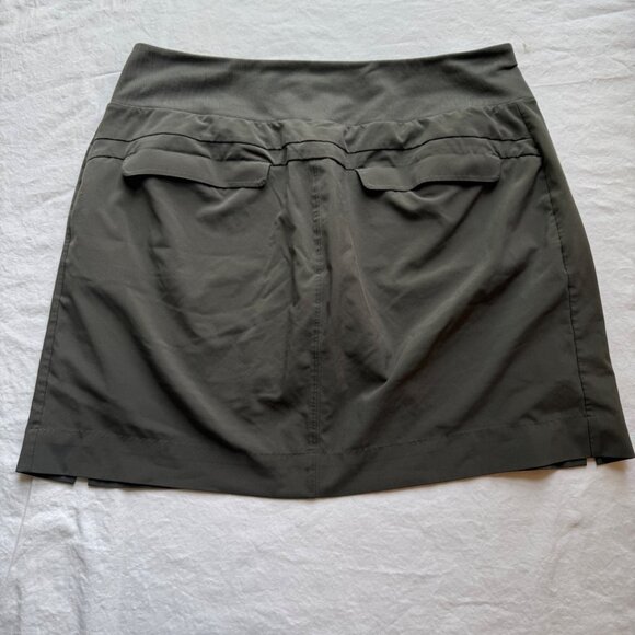 Athleta Sojo Skort Size 10 Green Lightweight Stretch With Built-In Shorts - Picture 5 of 5